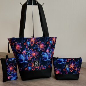 Komplet "Neonowe kwiaty"