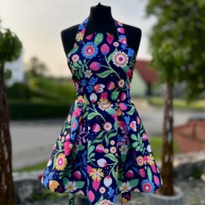 Fartuszek „Łowicki” w fasonie kontrafałdy 