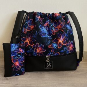 Workoplecak  „Neonowe kwiaty”