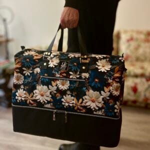 Torba podróżna "Bajeczny ogród " z odpinanym dnem na buty