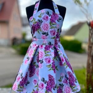 Apron with Box Pleats
